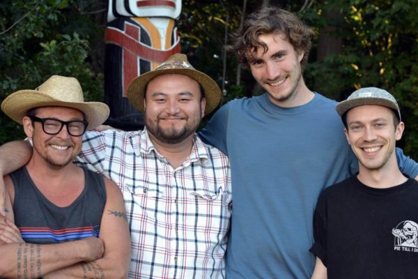 Some coordinators from the AVP Men's Circle at UVic at Meegan.
