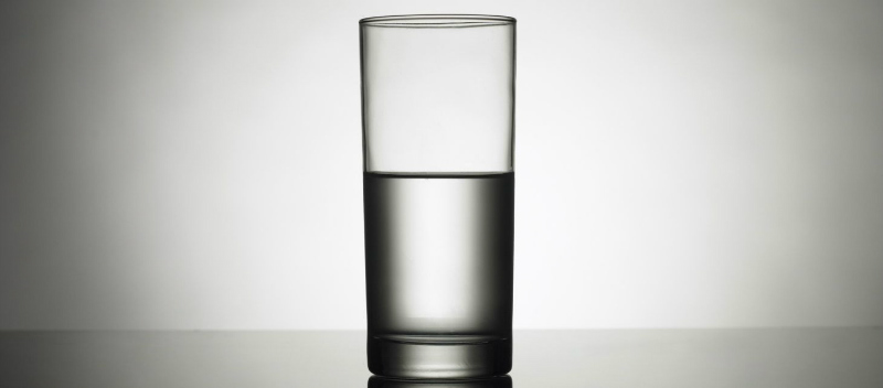 glass half full or half empty